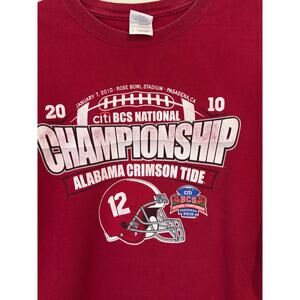 Alabama Crimson Tide 2010 BCS Football National Championship T Shirt XLPasadena